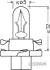 Автолампа (1,8W 12V B8,4D) osram 2452MFX6