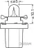 Автолампа (2W 12V B8,5D) osram 2722MF