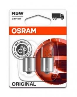 (к/т 2 шт) Автолампа (5W 24V BA15S) osram 5627-02B на Рено Messenger