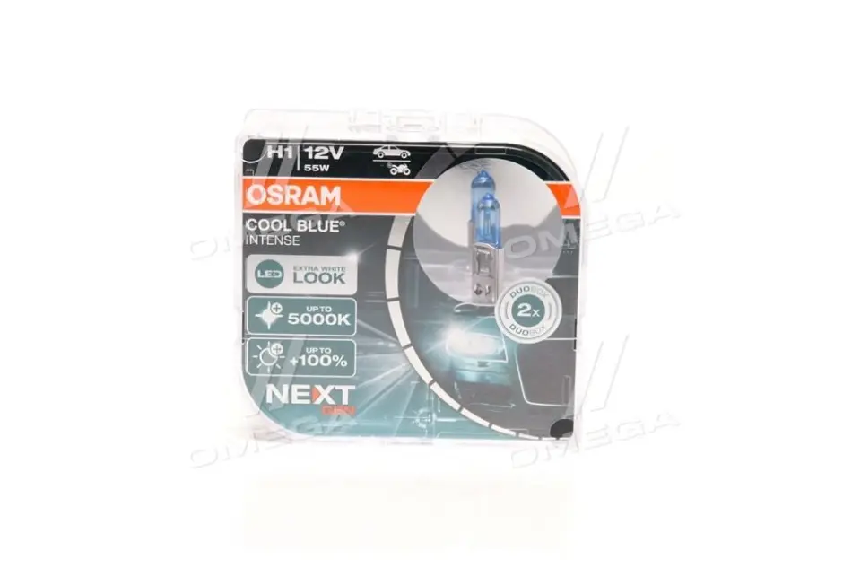 (к/т 2 шт) Автолампа (H1 12V 55W) osram 64150CBNHCB