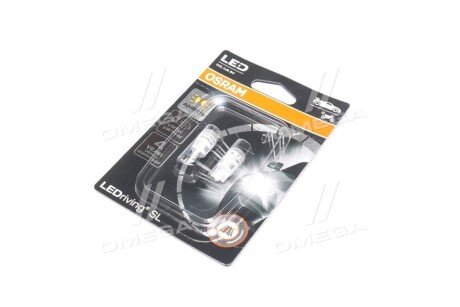 (к/т 2 шт) Автолампа светодиодная LED (1W 12V W2.1X9.5D W5W) osram 2827DYP02B