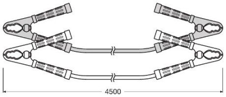 Кабель для прикуривания автомобиля osram OSC350