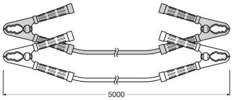 Кабель для прикуривания автомобиля osram OSC500