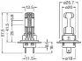 Комплект ламп LED H7/H18 12V 21W OSRAM LEDriving HL Easy 6000K/1400lm osram 64210DWESY-HCB