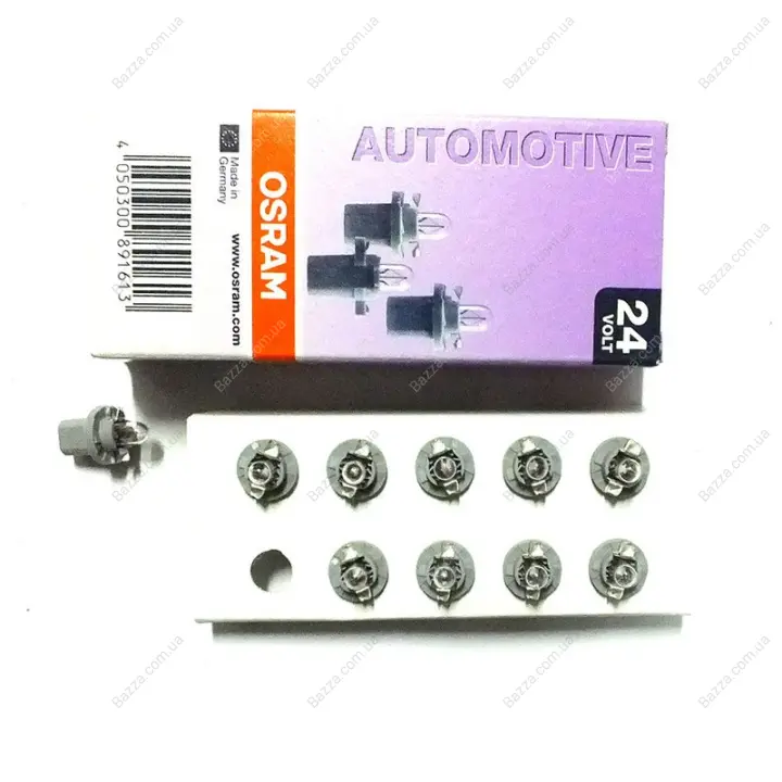 Лампа 1,2W 24V W2X4,6D 5XFS10 LF (пр-во OSRAM) Osram 2741 (фото 1)