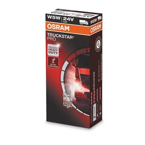 Лампа W5W 24V W2.1X9.5D (пр-во OSRAM) Osram 2845TSP (фото 1)