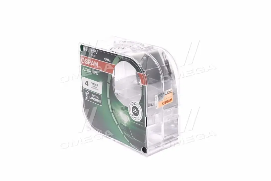 Лампа фарная H1 12V 55W P14,5s ULTRA LIFE (компл.) (пр-во OSRAM) Osram 64150ULTHCB (фото 1)
