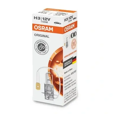 Лампа фарная H3 12V 55W PК22s (пр-во OSRAM) Osram 64151 (фото 1)