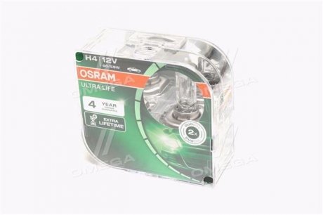 Лампа фарная H4 12V 60/55W P43t ULTRA LIFE (компл.) osram 64193ULTHCBDUO на Ниссан Примера р10