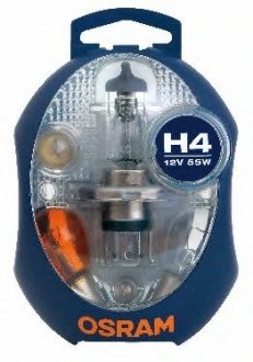 Лампа фарная (набор) H4 12V 60/55W P43t (пр-во) osram CLKMH4