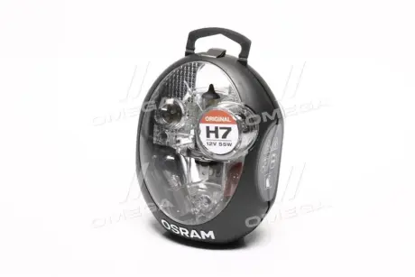Лампа фарная (набор) H7 12V 55W PX26d (пр-во OSRAM) Osram CLKMH7