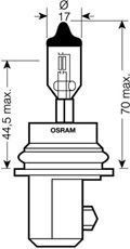 Лампа галогенная HB5 12V 65/55W osram 4050300148816