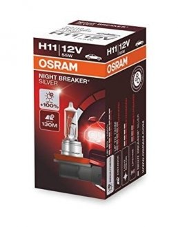 Лампа галогенная NIGHT BREAKER® SILVER 12V 55W PGJ19-2 osram 4052899992665