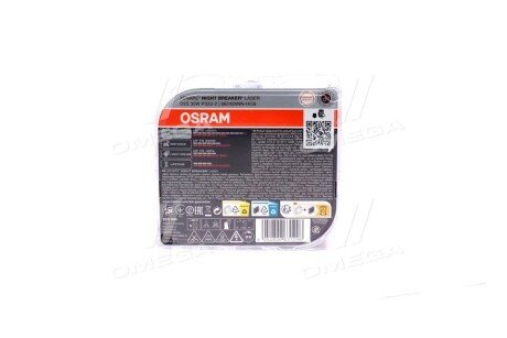 Лампа ксенонова D2S XENARC NIGHT BREAKER LASER Next Gen 35Вт, PK32d-2 (+220) компл. osram 66240XNNHCB