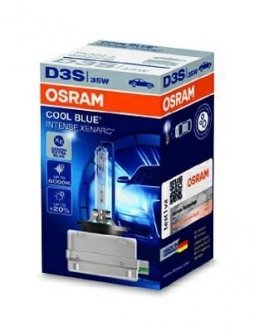 Лампа ксеноновая D3S XENARC COOL BLUE INTENSE 42В, 35Вт, PK32d-5 4100K (пр-во) osram 66340CBI