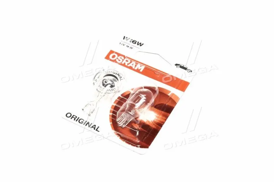 Лампа накаливания W16W12V 16W W 2,1X9,5d ORIGINAL LINE (blister 2 шт) (пр-во OSRAM) osram 92102B