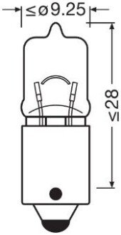 Лампа Ultra Life H6W 12V 6W BAX 9s osram 64132ULT на Мерседес W221