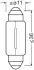 Лампа софитная вспомогат. освещения C5W 12V 5W SV8.5-8 (2 шт) blister (пр-во OSRAM) Osram 6418-02B (фото 3)
