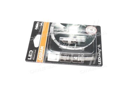 Лампа светодiодна C5W 12V 1W SV8.5 LEDriving SL (31mm) (вир-воOSRAM) osram 6438DWP01B на Сеат Leon 3