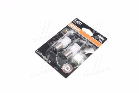 Лампа светодиодная P21W LED 12V 1,3 W BA15S LEDriving SL (blister 2шт) желтая osram 7506DYP02B