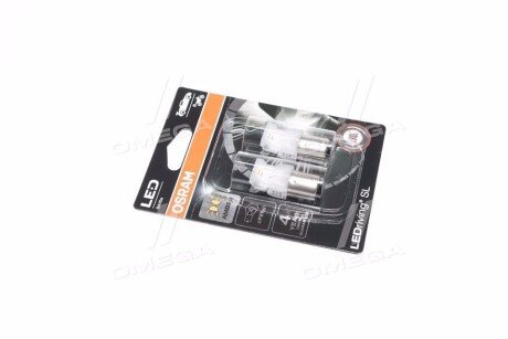 Лампа светодиодная P21W LED 12V 1,3 W BA15S LEDriving SL (blister 2шт) желтая osram 7506DYP02B