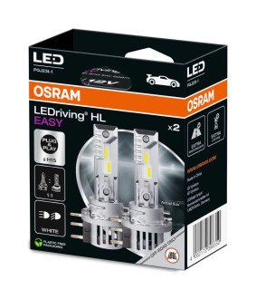 Лампа світлодіодна LED LED H15 LEDriving HL EASY 12V 6500К (комплект 2 шт.) osram 64176DWESY2HB