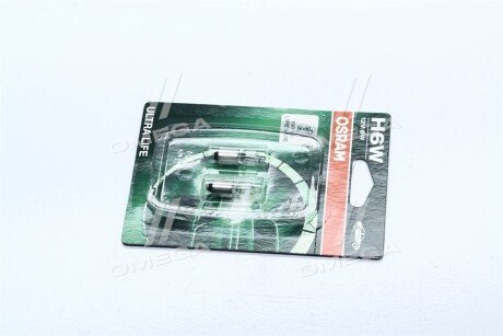 Лампа вспомогат. освещения H6W 12V 6W BAX9s Ultra Life (Blister 2шт) osram 64132ULT02B
