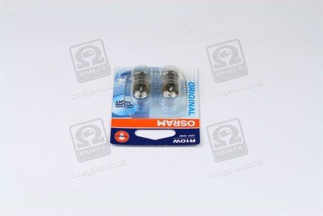 Лампа вспомогат. освещения R10W 12V 10W ВА15s (2 шт) blister osram 500802B