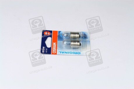 Лампа вспомогат. освещения R10W 12V 10W ВА15s (2 шт) blister osram 500802B