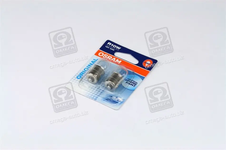 Лампа вспомогат. освещения R10W 12V 10W ВА15s (2 шт) blister (пр-во OSRAM) osram 500802B