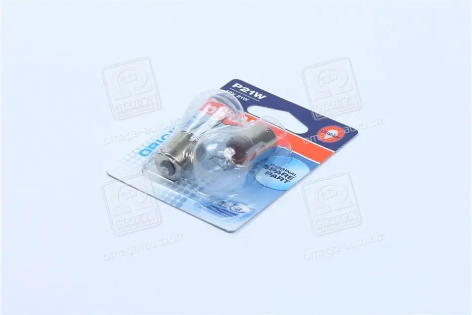 Лампа вспомогат. освещения Р21W 12V 21W ВА15s (2 шт) blister (пр-во OSRAM) osram 750602B