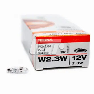 Лампа вспомогат. освещения W2.3W 12V 2.3W W2x4.6d (пр-во OSRAM) osram 2723 Шкода Октавия тур