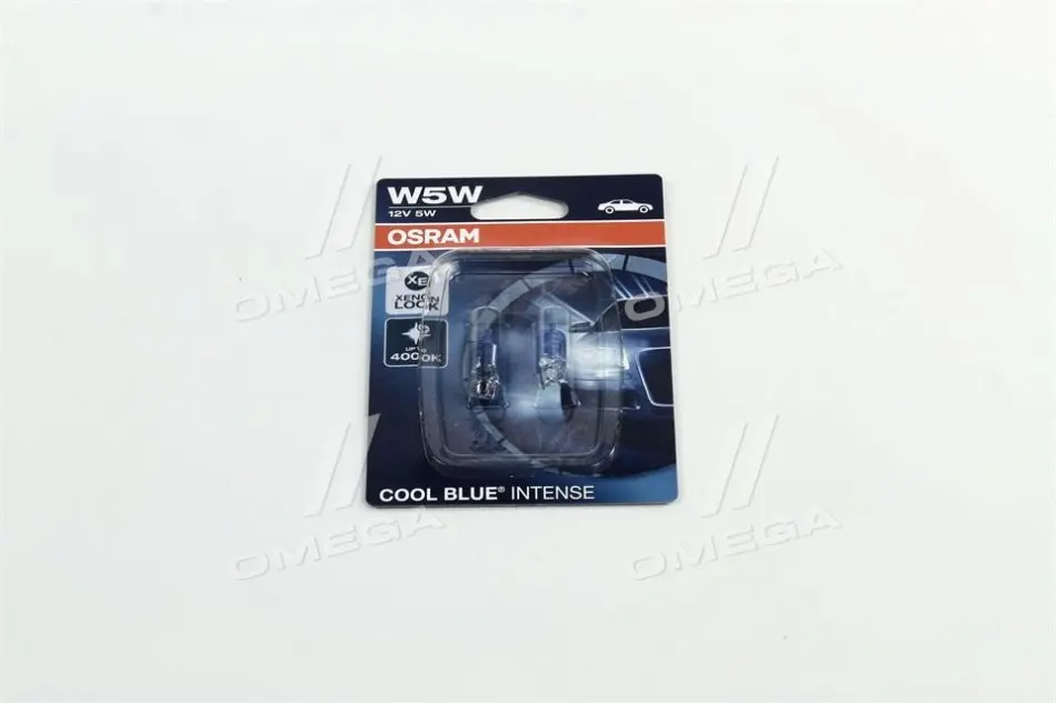 Лампа вспомогат. освещения W5W 12V 5W W2.1x9.5d Cool Blue Intense (2 шт) blister (пр-во OSRAM) osram 2825HCBI02B