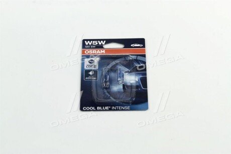 Лампа вспомогат. освещения W5W 12V 5W W2.1x9.5d Cool Blue Intense (2 шт) blister osram 2825HCBI02B