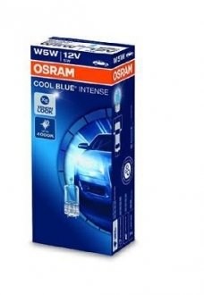 Лампа вспомогат. освещения W5W 12V 5W W2.1x9.5d Cool Blue Intense (пр-во) osram 2825HCBI