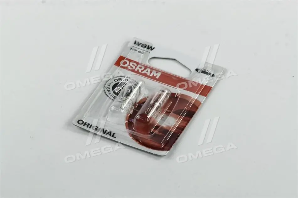 Лампа вспомогат. освещения W5W 12V 5W W2,1X9,5d ORIGINAL LINE (2 шт) blister (пр-во OSRAM) Osram 282502B (фото 1)