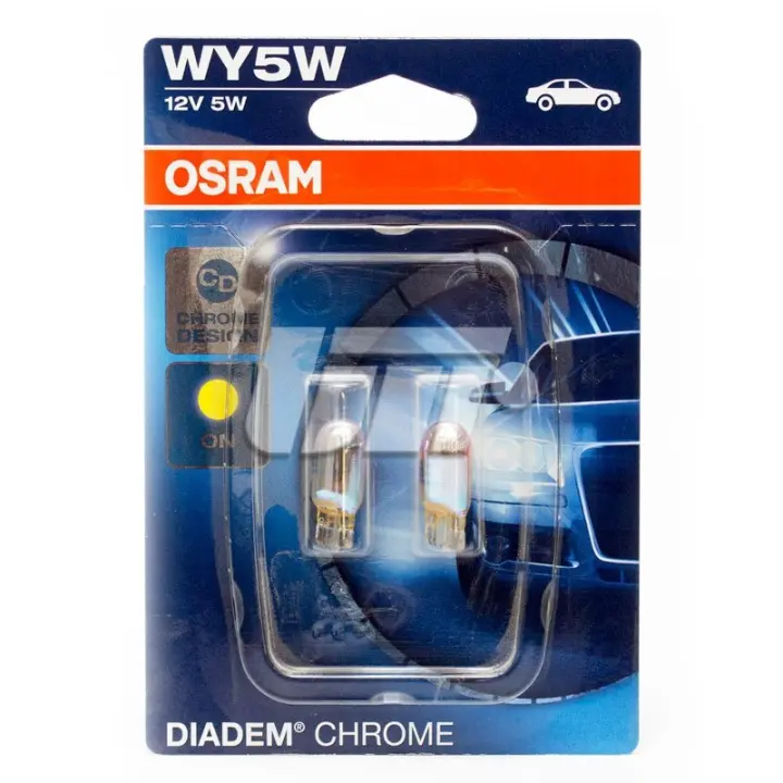 Лампа вспомогат. освещения WY5W 12V 5W W2,1x9,5d DIADEM CHROME (компл.) (пр-во OSRAM) osram 2827DC02B