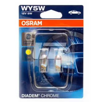 Лампа вспомогат. освещения WY5W 12V 5W W2,1x9,5d DIADEM CHROME (компл.) (пр-во OSRAM) Osram 2827DC02B