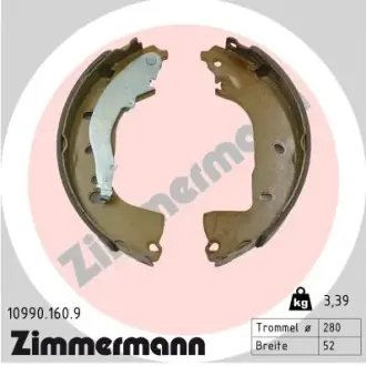Колодки ручного (стоячого) тормоза otto zimmermann gmbh 109901609