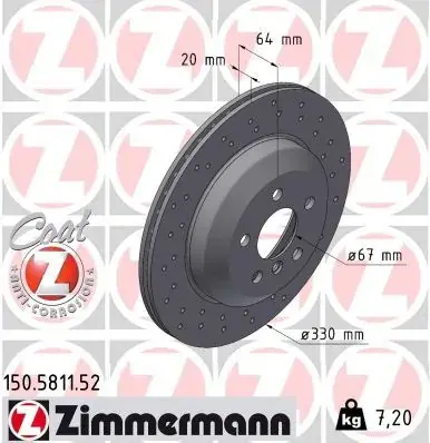 Диск гальмівний SPORT Z otto zimmermann gmbh 150581152