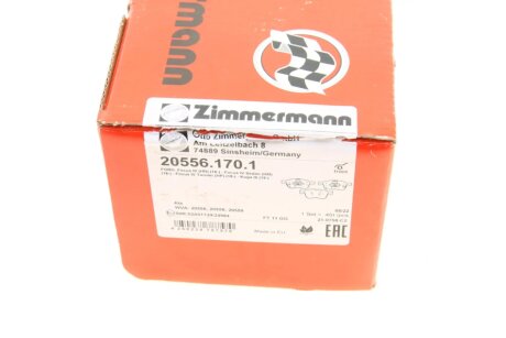 Комплект гальмівних колодок otto Zimmermann GmbH 205561701