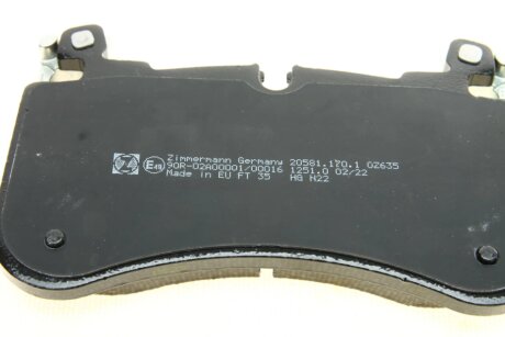 Комплект гальмівних колодок otto Zimmermann GmbH 205811701