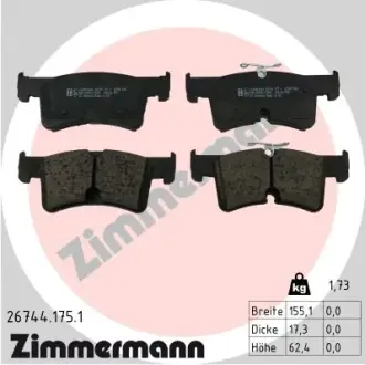 Тормозные колодки otto zimmermann gmbh 267441751