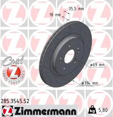 Гальмiвнi диски SPORT Z otto zimmermann gmbh 285354552