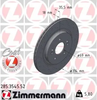 Гальмiвнi диски SPORT Z otto zimmermann gmbh 285354552
