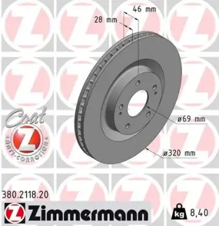 Гальмiвнi диски Otto Zimmermann GmbH 380211820