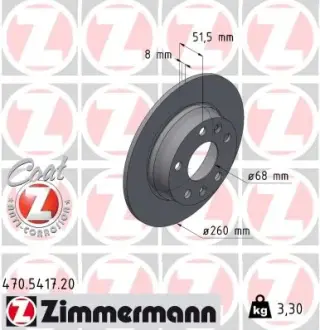 Гальмiвнi диски Coat Z otto zimmermann gmbh 470541720