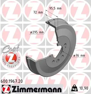 Барабан гальмівний otto zimmermann gmbh 600196720