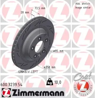 Тормозні (гальмівні) колодки Otto Zimmermann GmbH 600.3239.54