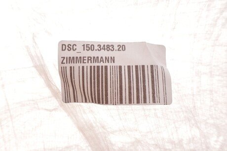 Диск гальмівний otto Zimmermann GmbH DSC150348320